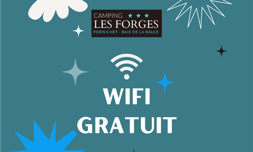 WiFi gratuit camping 44  - CAMPING LES FORGES ***