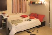 couchage dans le salon Location de Mobil-home à Pornichet - Cottage Confort idéal pour 4/6 personnes - CAMPING LES FORGES ***