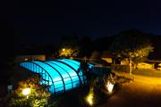 Camping 3* Les Forges - www.campinglesforges.com - piscine de nuit  - CAMPING LES FORGES ***